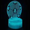 Fotbalové noční světlo Real Madrid pro děti, 16 LED diod, Náhled obrázku produktu 3