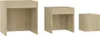 Three wooden side tables of varying sizes are displayed against a white background. Náhled obrázku produktu