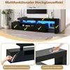 Merax TV-Schrank mit LED, Hochglanz Lowboard mit 3 Schränke Produktbild-Vorschau 7