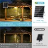 LED solární lampa detektor pohybu, závěsné světlo teplé Náhled obrázku produktu 6