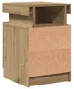 vidaXL Szafka nocna LED dąb Artisan 35x39x55 cm materiał Podgląd zdjęcia produktu 7