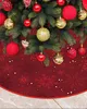 Weihnachtsbaumdecke rund 120 cm, Rot Weihnachtsbaum Teppich Produktbild-Vorschau 1