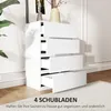 HOMCOM Schubladenschrank Büroschrank mit 4 Schubladen Produktbild-Vorschau 4