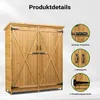 Wiltec Gartenhaus mit 2-flügelige Tür 1350x500x1540mm aus Produktbild-Vorschau 6