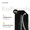 Aluminium Kofferanhänger Set 4 Stück – Gepäckanhänger mit Produktbild-Vorschau 4