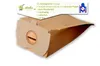 A paper vacuum cleaner bag with marketing text and a logo. Produktbild-Vorschau