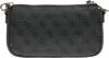 A black Guess handbag with a repeating logo pattern. Anteprima dell’immagine prodotto