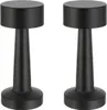 Two black metal table lamps with a conical base and a cylindrical top, presented against a white background. Produktbild-Vorschau
