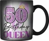 Trendation -  50. Geburtstag Farbwechsel Zauber-Tasse Frau Produktbild-Vorschau 1