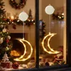 2 pièces LED Lune Guirlande lumineuse de fenêtre avec Voir les images du produit 1