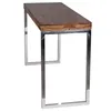 Konsolentisch ISEN_ Flexibel_ 120x76x45 cm_ Massivholz_ Chromgestell_ handgefertigt - KADIMA DESIGN_Farbe_ Braun_ Größe_ 120x45x77 cm_#sku_BARWL1.306# Produktbild-Vorschau
