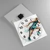 Wanduhr - Quadrat - Glasuhr - Athlet sprinter sport läufer Produktbild-Vorschau 2