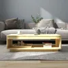 Couchtisch 110x50x33,5 cm Kiefer Massivholz , Couchtische Produktbild-Vorschau 3
