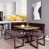 Eckbank AKIKO METAL mit Tisch und B nken 168x128 rechts - Produktbild-Vorschau 2