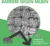 Close-up of fabric weave with text and graphics indicating mite protection. Produktbild-Vorschau