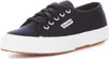 A close-up, studio shot of a single navy blue Superga sneaker against a white background. Produktbild-Vorschau