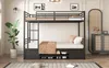 Sweiko ijzeren bedframe, stapelbed, open schoenenkast, Productafbeelding-voorbeeld 12