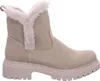A single beige boot with cream-colored faux fur lining is shown against a white background. Anteprima dell’immagine prodotto