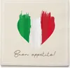 itenga 20x Serviette Herz Flagge ITALIEN v1 Produktbild-Vorschau 2