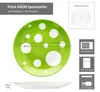 Pula verde a pois 6x piatto Ø27cm in porcellana 6 pers Anteprima dell’immagine prodotto 6