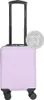 A light purple carry-on suitcase with black wheels and handle, shown from the front. Produktbild-Vorschau