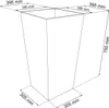 NABBI Hoch blumentopf aus kunststoff DRTS400 40 cm - Mokka Produktbild-Vorschau 24