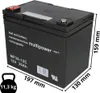 Multipower Blei-Akku MP36-12C 12V 36Ah Zyklenfest, M6 Produktbild-Vorschau 2