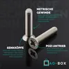 AG-BOX Senkkopfschrauben M5x16 mit Kreuzschlitz "Z" DIN 965 Produktbild-Vorschau 3