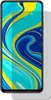 A screen protector is shown on top of a smartphone screen with a colorful abstract wallpaper. Podgląd zdjęcia produktu