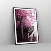 Gerahmtes Poster - Schwarzer Rahmen - See Rosa Bäume - Produktbild-Vorschau 8