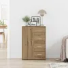 vidaXL Kredens dębowy Artisan 60 x 31 x 84 cm materiał Podgląd zdjęcia produktu 3