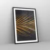 Gerahmtes Poster - Schwarzer Rahmen - Blatt golden schwarz Produktbild-Vorschau 8