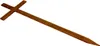Croce di legno per tomba in legno di pino - altezza 145 cm Anteprima dell’immagine prodotto 1
