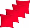 Dekokissen, Sofakissen, 50x50 cm, Rot, 4er Set Deko Produktbild-Vorschau 1