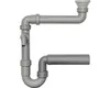 Haas IKEA® Spülen-Ablaufadapter 11/2" mit Raumsparsiphon Produktbild-Vorschau 1
