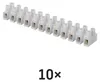 Svorkovnice 12x6,0 mm bílá, 10 ks Anteprima dell’immagine prodotto