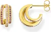 Thomas Sabo CR663-973-7 Damen-Ohrringe Goldfarben Farbige Steine 1 Produktbild-Vorschau