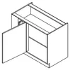 Lara Eckunterschrank 105 cm Weiß Hochglanz Küchenzeile Produktbild-Vorschau 3