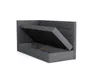 MR GROUP Boxspringbett LUGO 100x200cm links hellgrau Produktbild-Vorschau 3