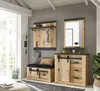Garderoben Set 5-teilig "Stove" Used Wood hell anthrazit Produktbild-Vorschau 8