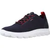 A single blue Geox sneaker with red accents is shown against a white background. Produktbild-Vorschau
