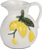 Deko Krug, Vase LIMONE mit Zitronen weiß gelb H. 13cm Produktbild-Vorschau 1