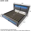 Letto imbottito idraulico Flieks 160x200cm con porte di Anteprima dell’immagine prodotto 5