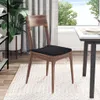 vidaXL Vankúš na sedenie 4 ks čierny 40 x 40 x 3 cm látka Náhľad obrázku produktu 4