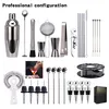 30 Teiliges Bar Cocktail Shaker Cocktail Set Boston Shaker Produktbild-Vorschau 2