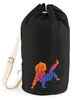 Huuraa Seesack Judo bunte Silhouette 20 Liter Black Produktbild-Vorschau 1
