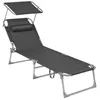 SONGMICS Sonnenliege, klappbarer Liegestuhl, 193 x 53 x 29 Produktbild-Vorschau 1