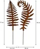 2er Set Rost Gartenstecker Farn 78 cm Edelrost Beetstecker Produktbild-Vorschau 5
