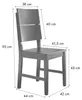 Woodroom Holzstuhl Kota 2er-Set Hevea massiv schwarz Produktbild-Vorschau 7