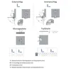Glastürscharniere 1 Paar Topfbänder Chrom glänzend Ø 26mm Produktbild-Vorschau 4